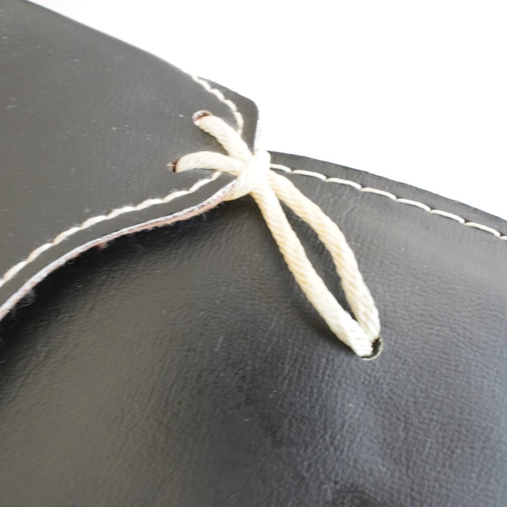 Kino Thong Leather Sandals Mens 13 Black Rope Preppy Nautical Beach Summer USA - Picture 3 of 6